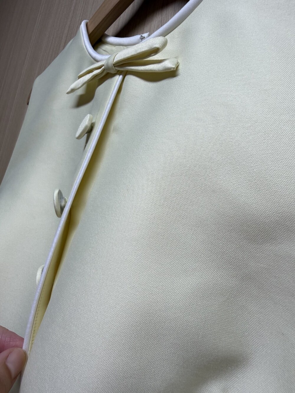 Self PortraitYellow Taffeta Bow Mini Dress - Picture 11 of 16